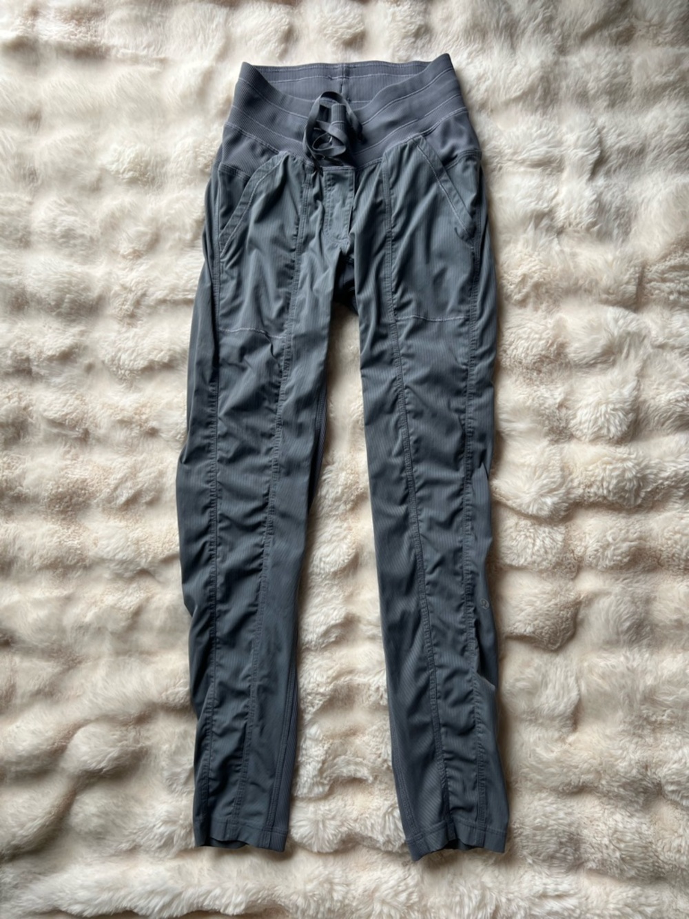 lululemon athletica Gray High-Waist Drawstring Joggers